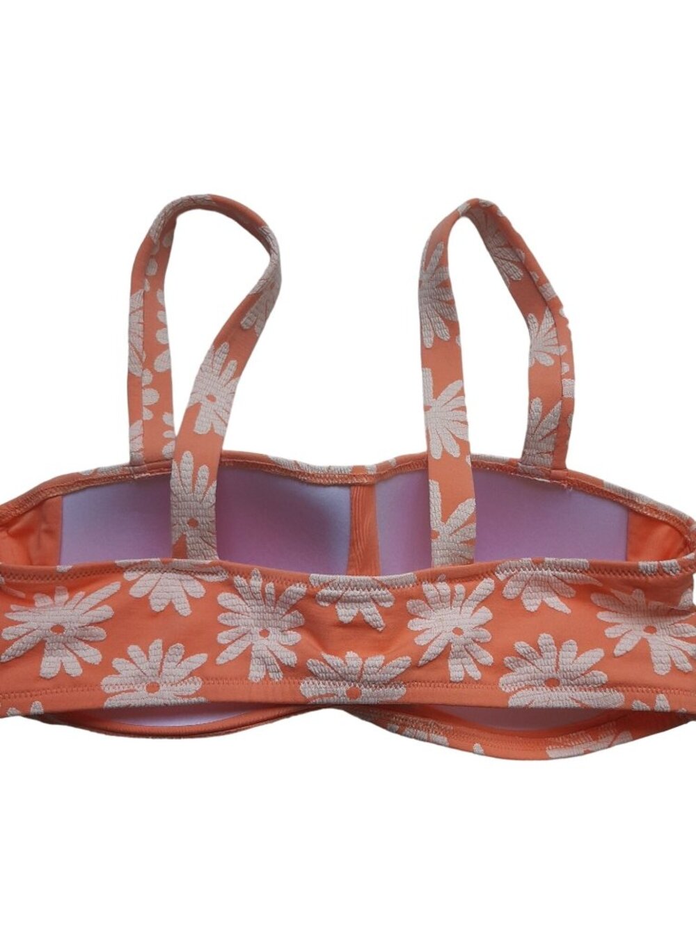 NWT Cupshe Daisy Pattern 2 piece Bikini Size L Casual Summer Beach Travel - Picture 8 of 9